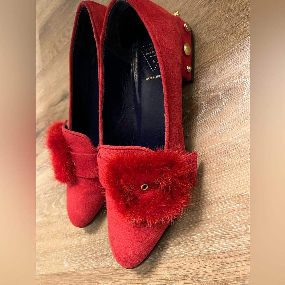 Valentina Rangoni Red Pointed Toe Small Heel